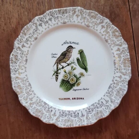 AACO Other - TWO ITEMS: Vintage Collectible Tucson Arizona Plate and Southwestern Key Ring